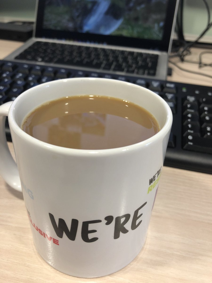 AndrewW_Muir's tweet photo. @SamW_Muir @proudfootmike1 It did prompt me to get a brew. Had been sat still for a while on a webinar on trends of future working. A lot to think about over my coffee... https://t.co/zr96BCfofa