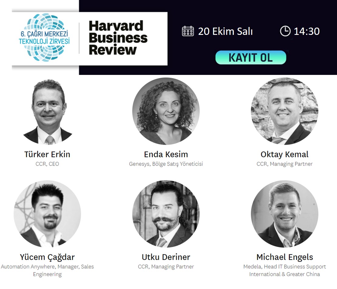 Bu yıl 6.kez düzenlediğimiz Çağrı Merkezi Teknoloji Zirvesini 20 Ekim 14:30'da Harvard Business Review ortaklığı ile dijitalde gerçekleştiriyoruz. Yeni nesil müşteri deneyimi ve çağrı merkezi teknolojilerini konu alacak zirvemize hemen kayıt olun: webinar.hbrturkiye.com/register/calis…