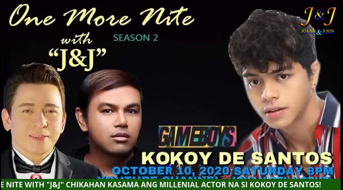 One More Nite with J&JOctober 10, 2020 #EKtrans #KokoyDeSantos #KokoyDisclaimer: Parts of the interview not deemed important are either removed or untranslated. see original interview here: 