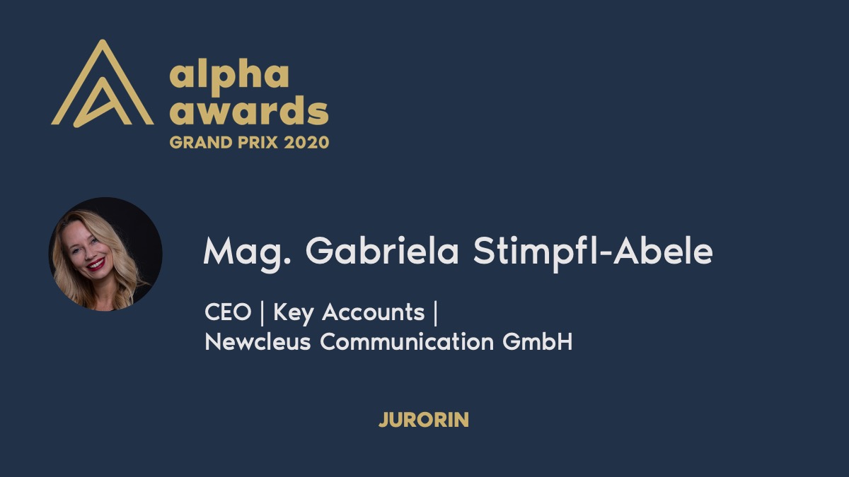 Alpha_Awards's tweet photo. Auch Frau Mag. Stimpfl-Abele ist aufgrund Ihrer langjährigen Erfahrung mit Awards, ein unentbehrliches Mitglied unserer alpha awards GRAND PRIX 2020 Jury!
https://t.co/g6fO1bIJ2i https://t.co/HKHrnBodwR