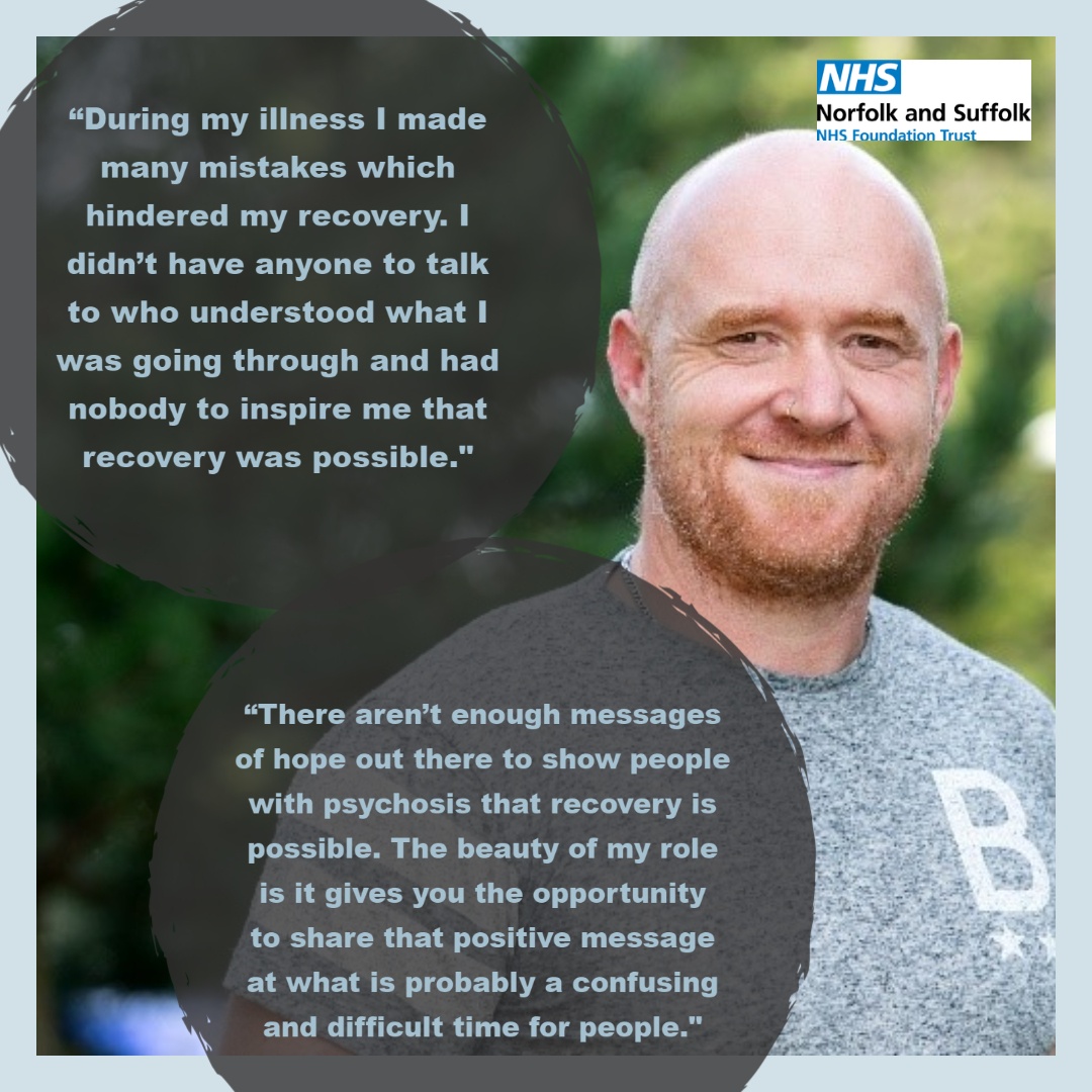 Say hi to Terry who joined our Early Intervention in Psychosis team 3 years ago. Since then, he has used his own lived experience to advise, inspire and guide others. Find out about the work of Terry and our team of Peer Support Workers here orlo.uk/jkYKI #NSFTFamily