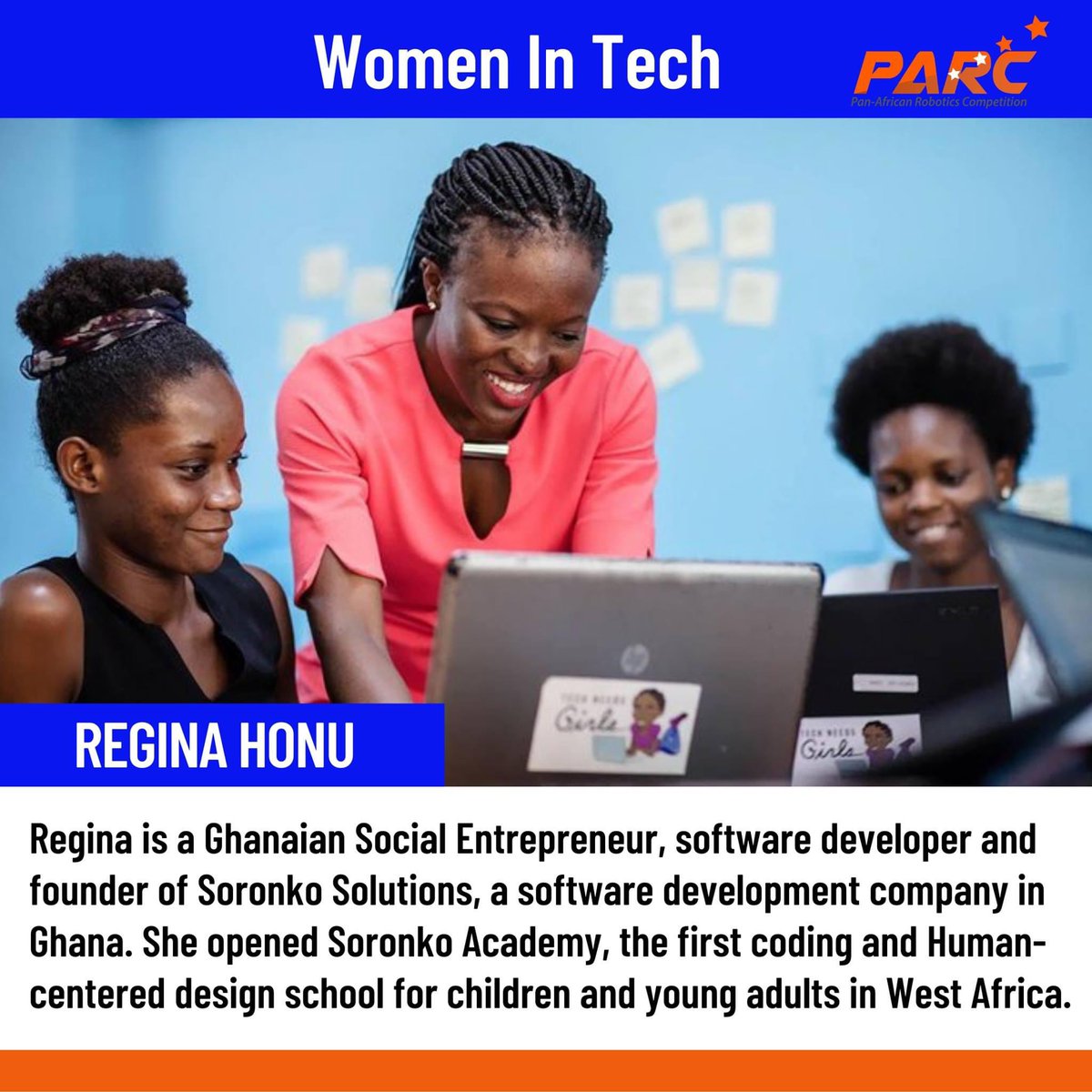 ParcRobotics's tweet image. Tous les super-héros ne portent pas de capes ! Aujourd&apos;hui, nous célébrons un superhéros dans le monde du STEM, une femme qui a changé la vie de beaucoup en défiant les normes de sexe, Regina Honu.
#PARC2020 #YouthRobotics #STEM #explorepage Crédits Photo impactboom.org/blog/2019/8/13…