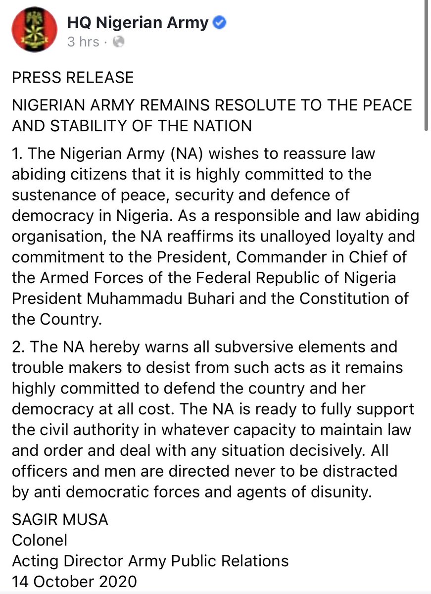seunogbe's tweet image. These ones have left sambisa to come and threaten Nigerians clamoring for good in their country... abi shey you want #EndArmy... #EndSARS #EndSWAT #EndPoliceBrutalityinNigeria