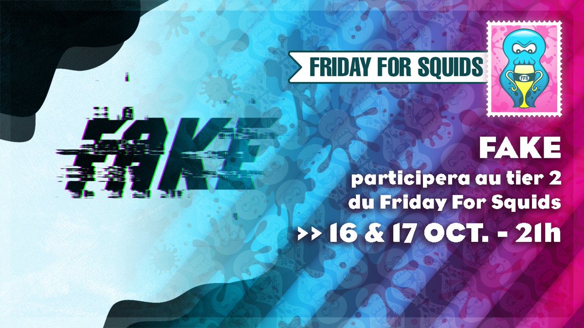 FridayForSquid's tweet photo. Equipe formée de joueurs habitués des compétitions francophones, @FakeSpl fait son entrée dans le Friday For Squids au sein du Tier 2 pour ce #FFS4 !
Jusqu'où iront-ils ? #Splatoon2 https://t.co/Us0FRRO4hg