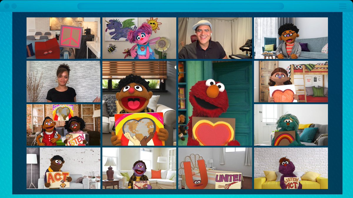 PBSKIDS's tweet photo. Designed for families to watch together, "The Power of We" is a new special from @sesamestreet that addresses racism and shows kids how to stand up to it. Watch it today on your PBS station (check local listings) or anytime on the PBS KIDS Video App! https://t.co/8gLZPMznLW https://t.co/lkdNkCKNmp