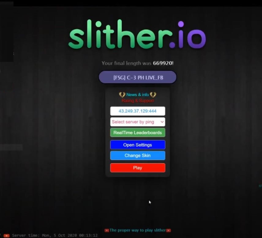 Play Slither.io on PC 