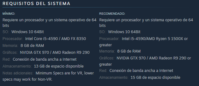 Estos son los requisitos mínimos y recomendados para jugar! 
#Phasmophobia