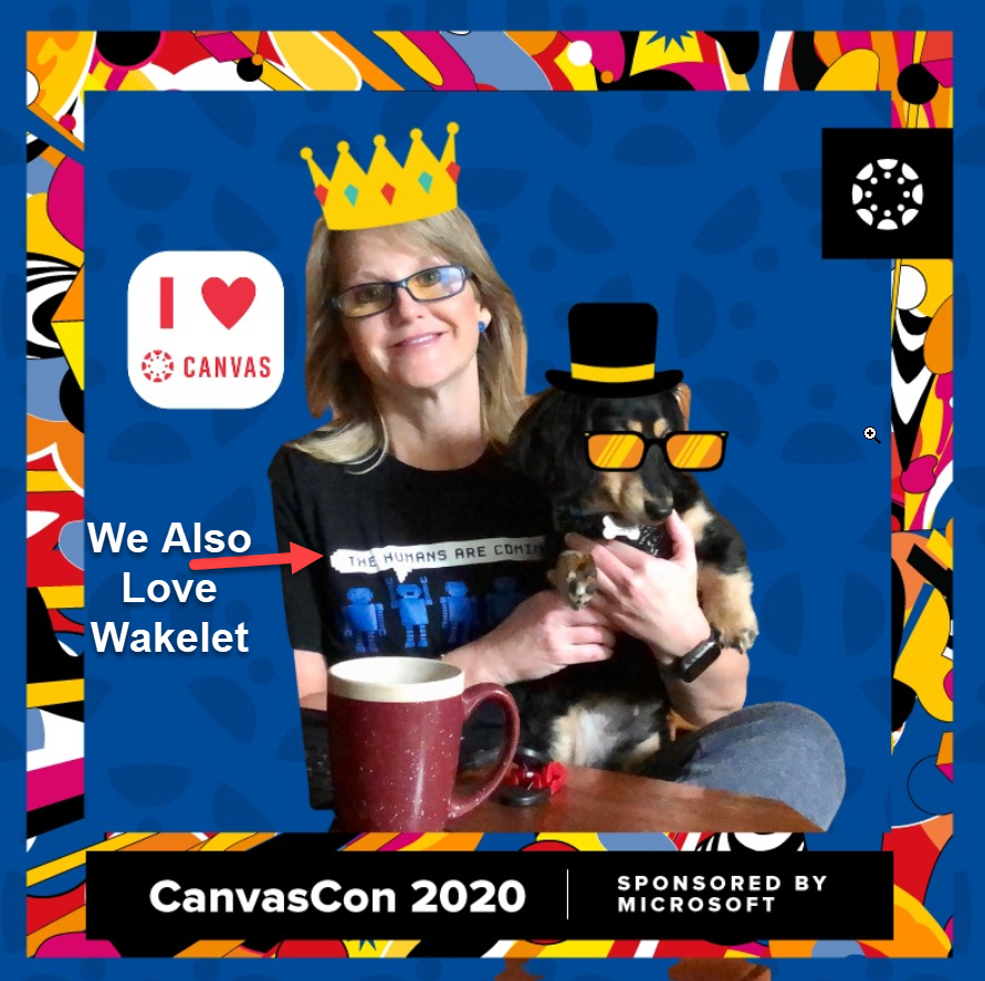 hcanup's tweet photo. @Wakelet Attending CanvasCon this morning and repping Wakelet with my shirt! You can embed a Wakelet collection directly into Canvas and it looks great! https://t.co/yCvEL5ALv2
