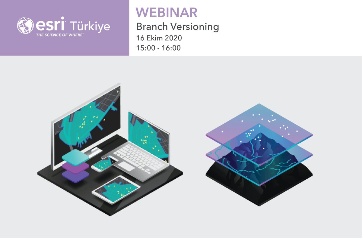 EsriTurkiye's tweet photo. Webinarımıza 1 gün kaldı!
16 Ekim Cuma günü saat 15:00’de Branch Versioning webinarımıza davetlisiniz. Kayıt için linke tıklayın: https://t.co/Rwc48jYw9z
#EsriTürkiye #ArcGIS #ArcGISPro #webinar #TheScienceofWhere #branchversioning https://t.co/tj2ioleMHZ