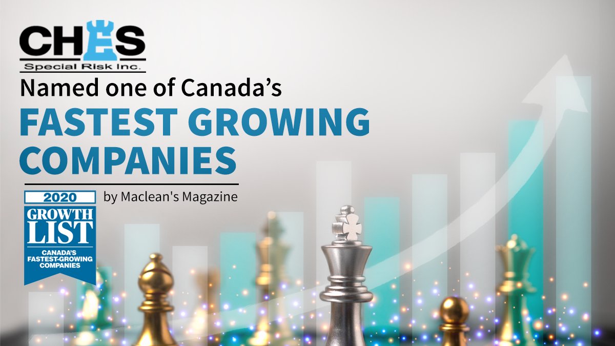 CHESSpecialRisk's tweet photo. A moment of great honor and pride!
CHES Special Risk named among the top 500 Canada's fastest-growing companies by
@macleans in the Canadian Business #GrowthList 2020.
#WallOfFame #MakeYourMove #CanadaTopSME2020 #CanadaInsurance #Insurance https://t.co/mfWXu05cXz
