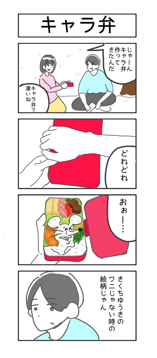 四コマ漫画
「キャラ弁」 