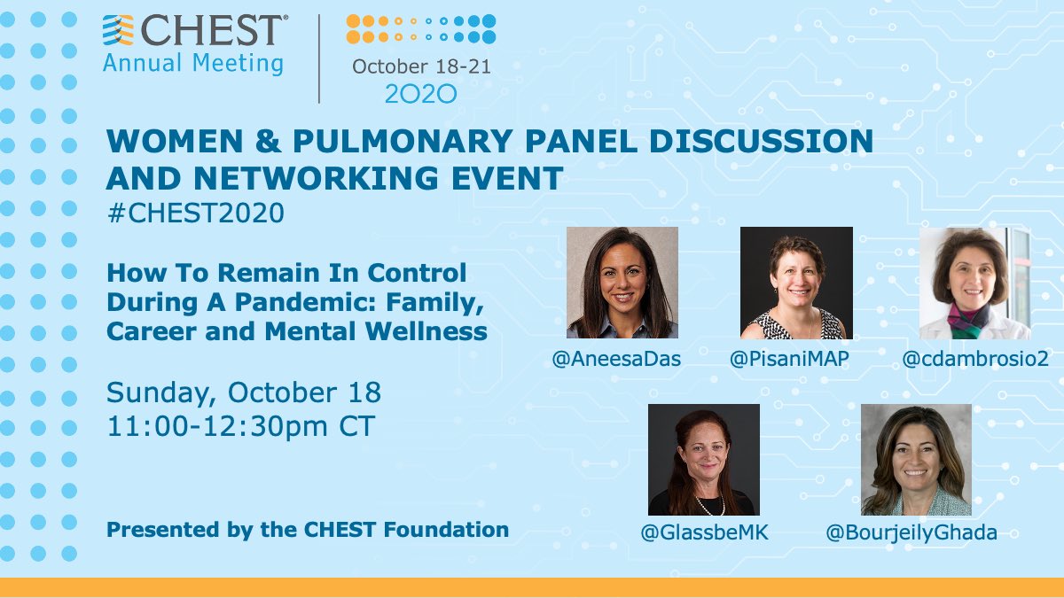 Registered for #CHEST2020 ?? You don’t want to miss this! No additional $ but you need to register to hold your spot! #WomenInPulmonary #WomenInMedicine