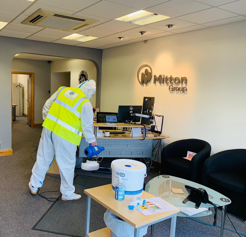 MittonGroup's tweet photo. Thanks to the team @pro_yorkshire for their support in help keeping our office Covid Secure. https://t.co/kuAVp2KJoU