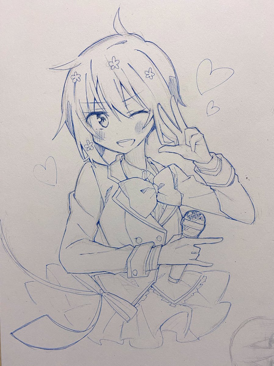 水野愛 「平成のアイドルの落書きです 愛ちゃんやらしか。。。 」|海星なび𓇼のイラスト