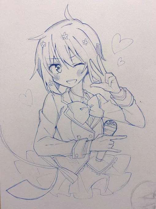 平成のアイドルの落書きです 愛ちゃんやらしか。。。 