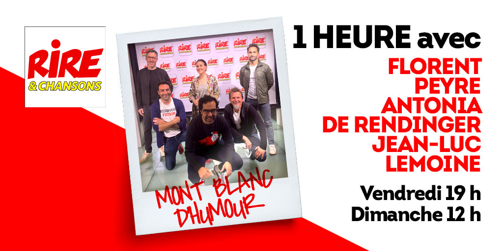 Cette semaine dans "1 heure avec...", Sébastien Boché reçoit @florentpeyreoff, @AntoniaOfficiel
et@JeanLucLemoine pour le Festival Mont-Blanc d'Humour ! 😀
Ne loupez pas la chronique de #JulienSantini 😎
Rendez-vous à 19h sur #RireEtChansons ➡️ https://t.co/1FlMTp6lqI https://t.co/oBmrXNdqUg