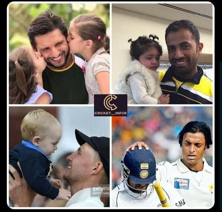 hamd_rauf's tweet photo. Cricketers With Their Kids 💕 https://t.co/2KAElwgXMK
