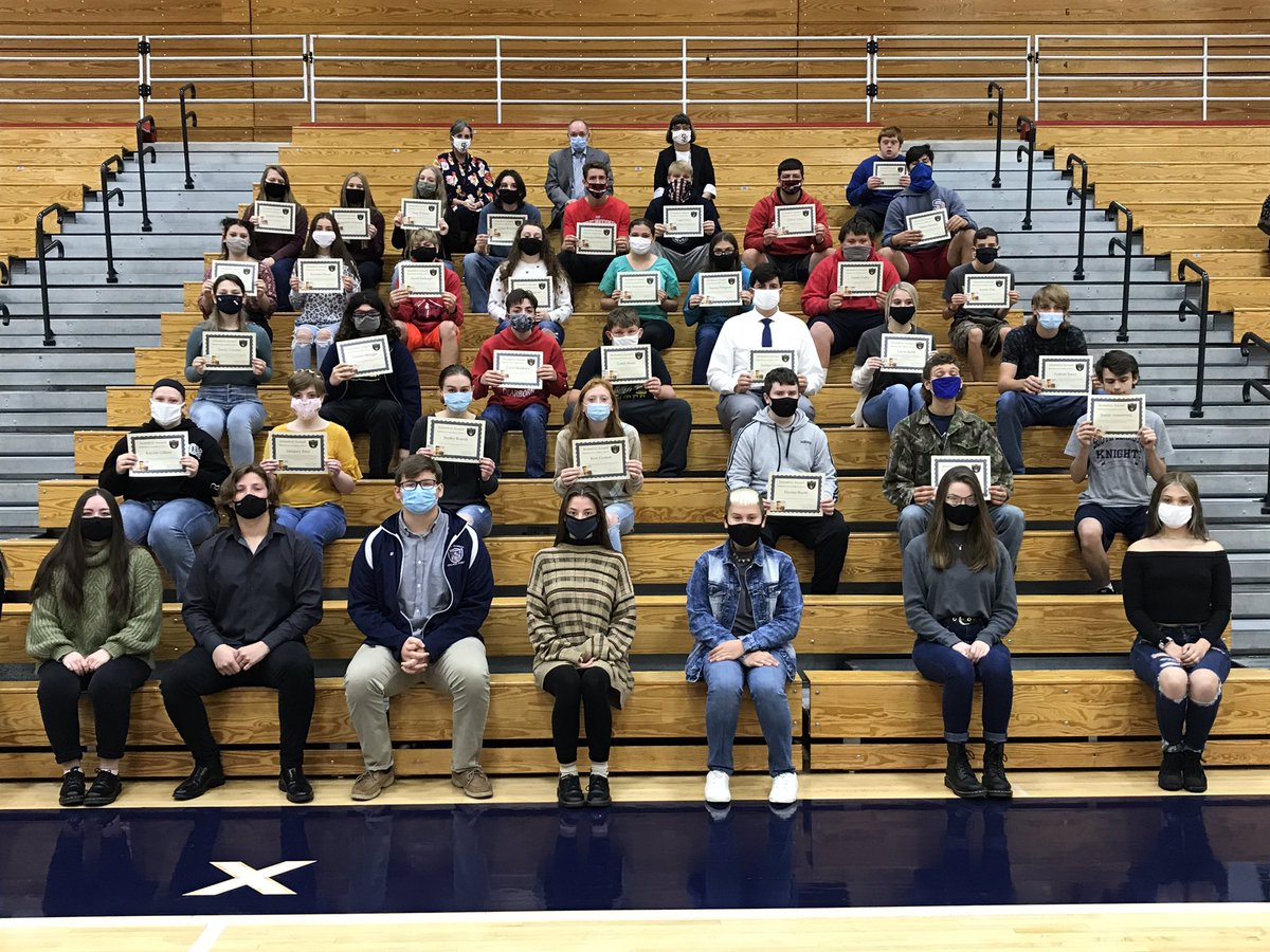 Congratulations to the 2020 1st Trimester Incentive Breakfast award 🥇 winners! Thank you to Miss Gerber, Ms. Worley and Mr. Simms for leading this project! Opening Knight Seniors did an amazing job with the National Anthem as well! #WeAreSD