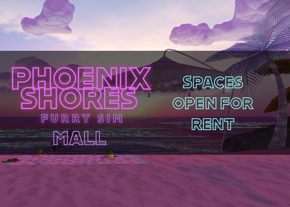 PhoenixShoresSL's tweet photo. We finally have store spaces open for new merchants.

If you are interested in one, please fill out the application below and our GM will contact you ASAP.
https://t.co/KG79OXdm7e

#PhoenixShoresSL #PhoenixShoresMall #PhoenixShores #FurrySL #PSCommunity #PSShopping https://t.co/KbAZTYp7rF