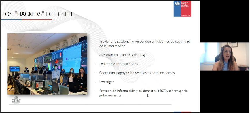 communityLab4u's tweet image. Ya iniciamos con la charla &quot;Hackers: el poder no oscuro de la fuerza&quot;. Katherina Canales Directora del CSIRT del ministerio del Interior 
Link para ingresar aquí: bit.ly/UNAB_Campament…