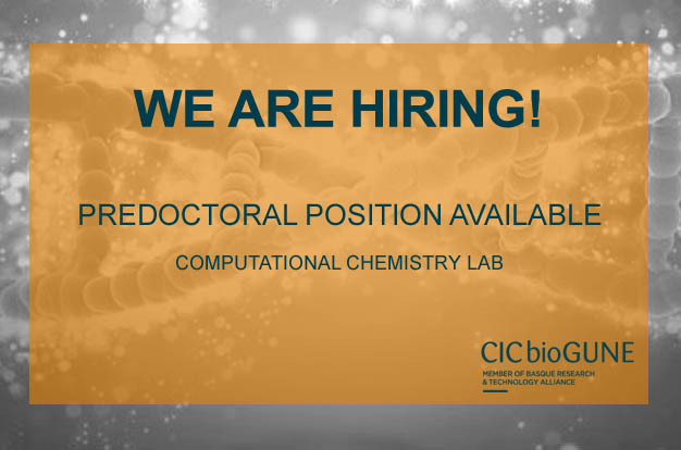 📣 Predoctoral #position available at <a href="/BilbaoChem/">Jimenez-Oses Lab</a> Computational Chemistry Lab at CIC bioGUNE <a href="/brta_eus/">BRTA - Basque Research and Technology Alliance</a>.
🔗 ow.ly/dlc750BR1la
#jobOffer #science #research