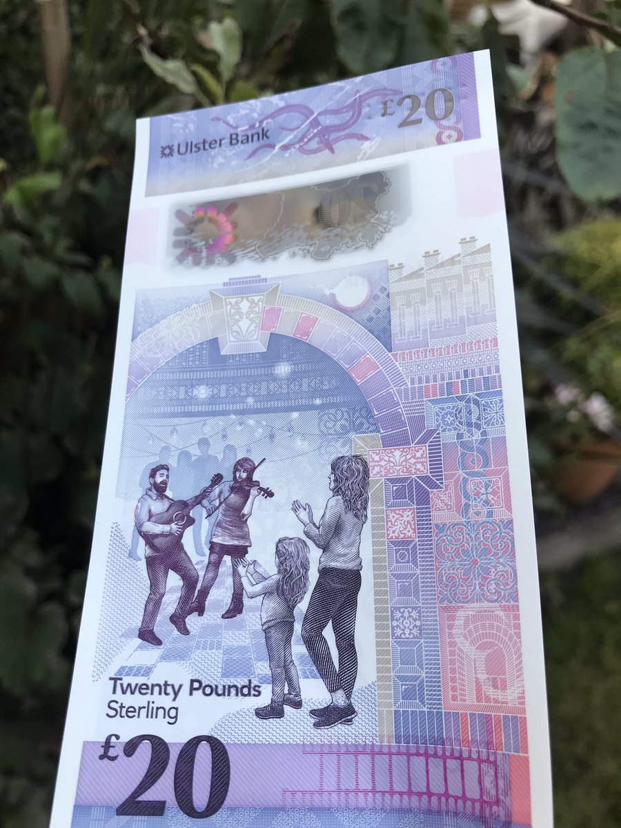 shesaid_design's tweet image. These wee beauties were released yesterday @UlsterBank #£20 #banknotedesign great team work @ostreetstudio @NileHQ @PETAL_studio @shesaid_design