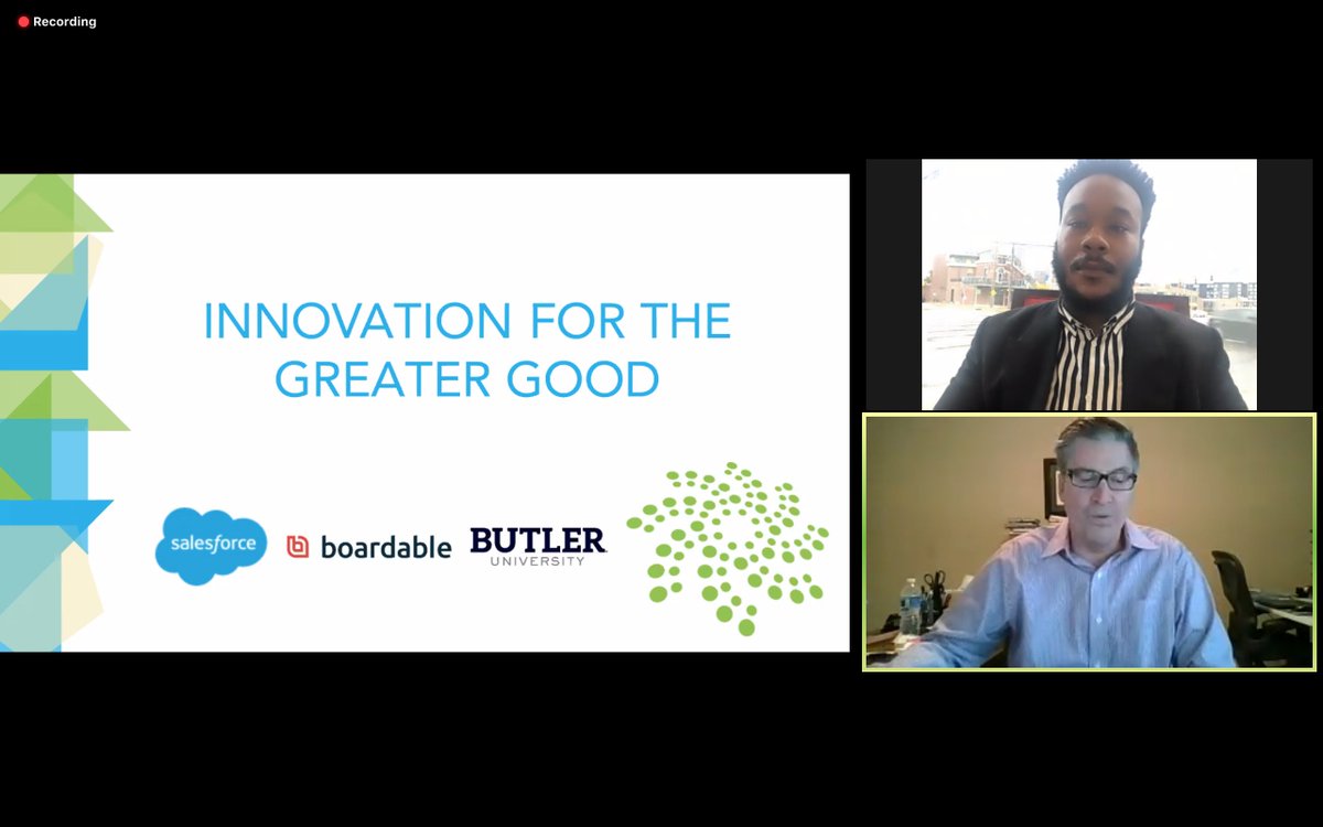 Thank you so much, #DayOfInnovation sponsors! <a href="/butleru/">Butler University</a> <a href="/salesforce/">Salesforce</a> <a href="/BoardableApp/">Boardable</a> 

#greatergood #socialinnovation