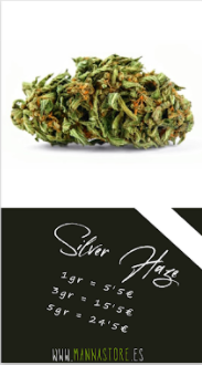 ¿Te llama la atención el CBD pero te da vértigo gastarte dinero sin conocer el producto ni saber si te va a gustar?
Con MANNÁ eso no tiene por qué ser así. Te presentamos Silver Haze, nuestra flor de cultivo orgánico en invernadero más económica.