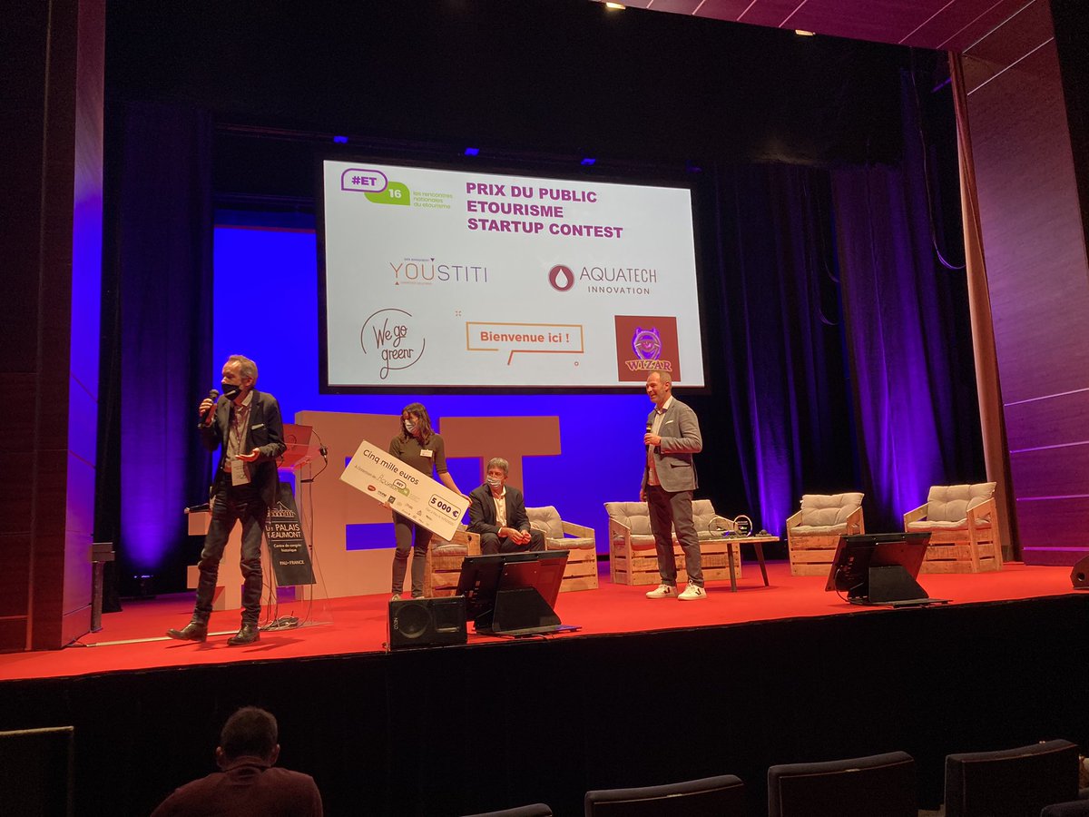 Aquatech remporte le #EtourismeStartupContest #ET16