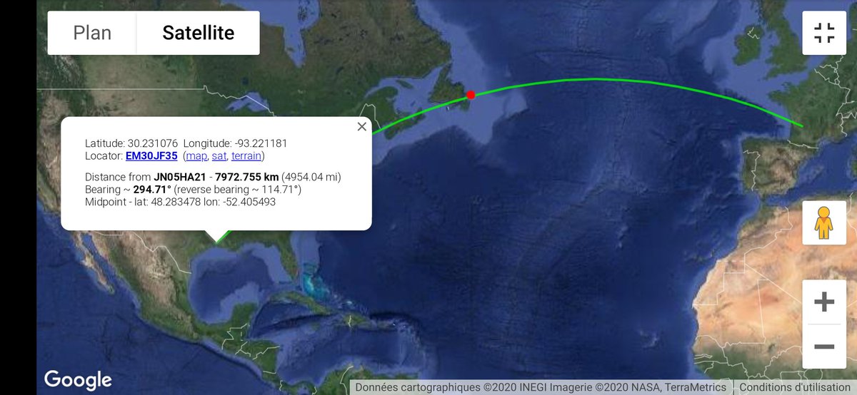 F4DXV's tweet photo. Fantastic RS-44 (+1°) orbit this morning as /P #JN05. Glad to worked some friends @VE6WK , @W4Zxt , @AndrewBNortham , @CO6CBF and #AA9LC for nice contacts until ~8K km of distance. CU again on Monday from #JN15 https://t.co/DtjYPOBzeR