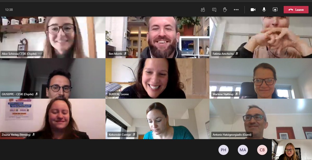 Great to see everybody at another PAClife virtual meeting this week 🙂The team are making good progress on the training course! #PAClifeproject #resilience #lifeskills #physicalactivities #culturalactivities #youthinclusion #feelgooddoinggood #positivity #activecitizens #peerhelp