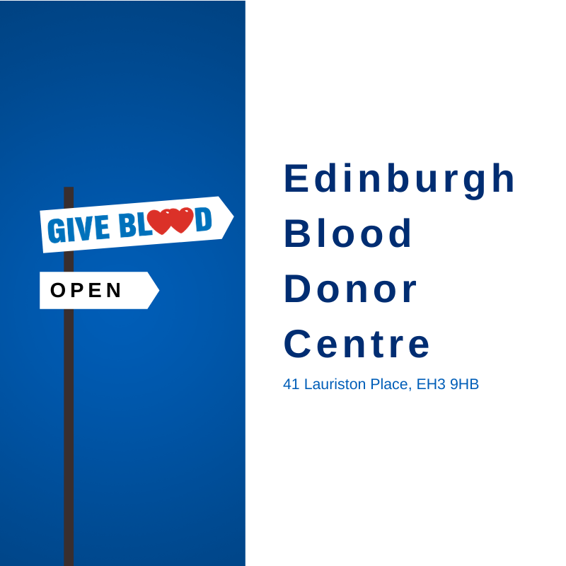 AtriaEdinburgh's tweet photo. Sadly we can't have an onsite pop-up this year with @givebloodscot. The good news is the @givebloodscot clinic located just up the road from @AtriaEdinburgh is open. If you can donate. #giveblood #edinburgh https://t.co/599zHsoqXo
