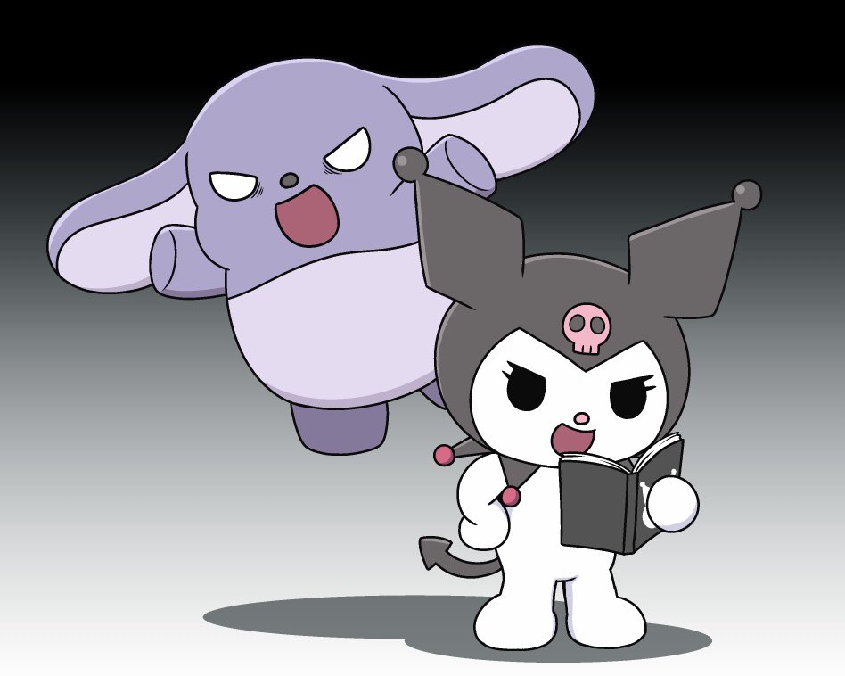 加ト しゅん Skeb募集中 おねがいマイメロディ より クロミちゃんとバクくん 彼女を象徴するアイテム クロミノート も一緒です マイメロディ