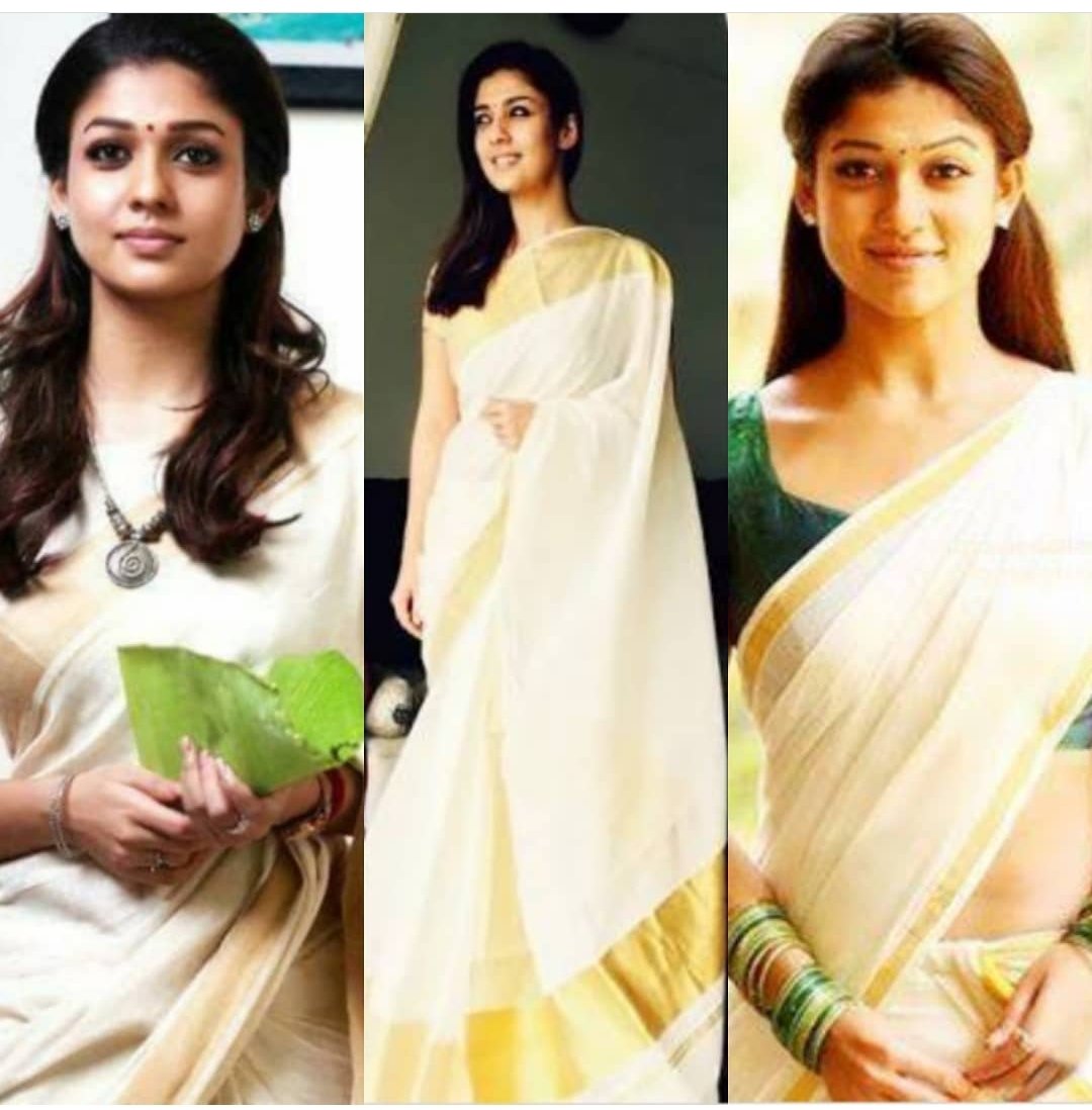 So here I go with some exciting saree pics of  #LadySuperstar.....But I don't get a satisfaction with just these tweets, coz she's got an OCEAN of SAREE GOALS IMAGES ! #Thalaivi  #Nayanthara  #ladysuperstarnayanthara  #MookuthiAmmanThanks  @v_mani1992 for nominating me !