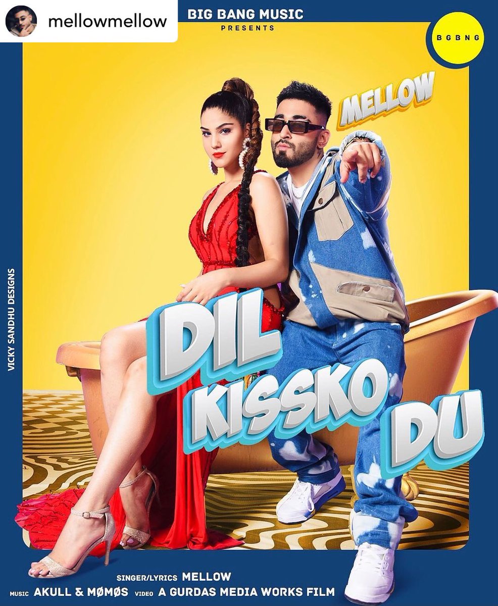 DIL KISKO DU will be out soon ! Stay tuned guys ❤️ 

: @mellowmellow

@bgbngmusic @gauravxwadhwa @gurdasmediaworks @stylebyoutro @akullofficial @momosxmusic @vickysandhudesigns 

#DKD #DilKisskoDu #MellowMellow