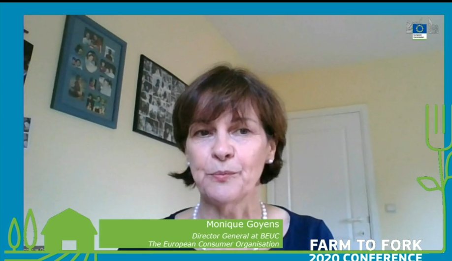OrganicsEurope's tweet image. &quot;Consumers have understood that we need to act quickly. Many consumers are willing to change their eating habits.&quot; - @moniquegoyens from @beuc #EUFarmtoFork #EUGreenDeal