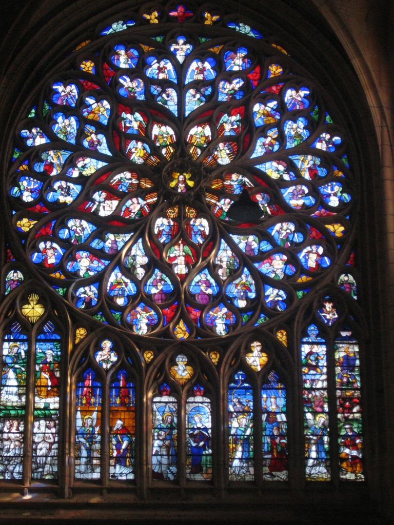 A little thread of French rose windows. 1) Sens Cathedral