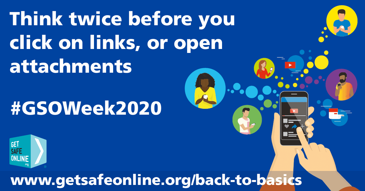 tvlicensingnews's tweet image. Think twice before you click on links in emails, texts, DMs or social media posts, and before you open attachments. 

#GSOWeek2020 

getsafeonline.org/gsoweek2020

For specific advice about #TVLicensing scams, how to spot them &amp;amp; report them go to tvl.co.uk/scams

#StopCheckAsk