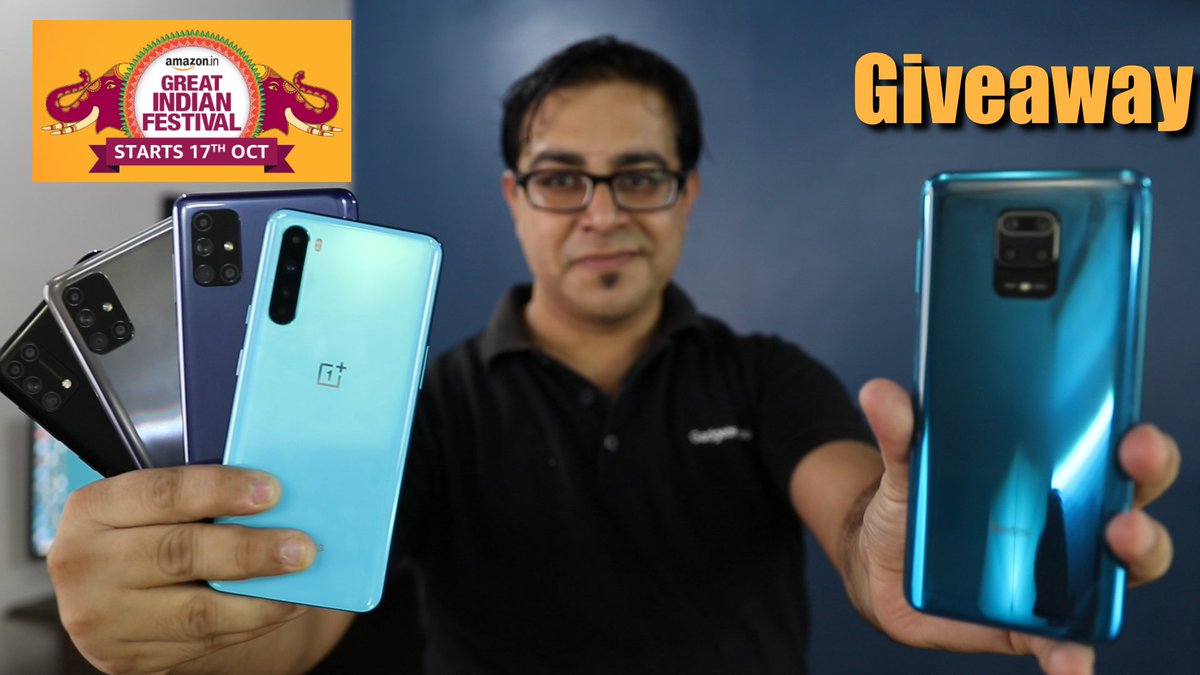 Amazon Great Indian Festival Crazy Smartphones Deals.

Giveaway Redmi Note 9 Pro- youtu.be/QRkgVY55sik

#AmazonSpecialsRedmi #AmazonGreatIndianFestival  
<a href="/amazonIN/">Amazon India</a>