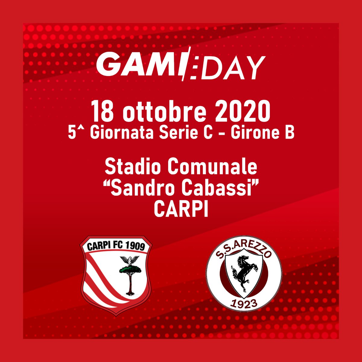 ac_carpi's tweet photo. CARPI FC 1909 vs AREZZO: DALLE 15 DI GIOVEDI' 15 OTTOBRE 121 TAGLIANDI DISPONIBILI PER LA LIBERA VENDITA
➡️Qui il comunicato ufficiale con tutte le coordinate 👉
https://t.co/nVnLSXVooK
#ForzaCarpi #CarpiFc1909 #FieriDeiNostriColori #CAPARE #Biglietti #Cabassi🇲🇨 https://t.co/opHuyJSVHS