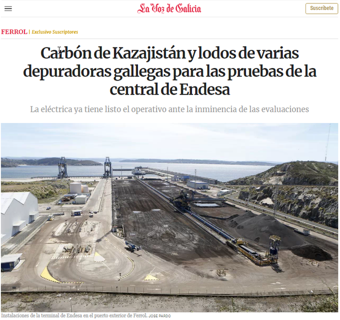 galizasengas's tweet photo. Las pruebas de co-combustión de carbón y residuos orgánicos  ("biocombustibles") en la térmica de 
@Endesa en As Pontes, apoyadas, entre otras, por @Teresaribera, van a finalizar. Si son "favorables", no cerraría en 2021 y sería, también, una incineradora.
https://t.co/2w34TRVH9e https://t.co/ARaMf359BO