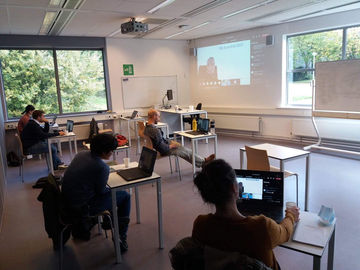 henkhogeveen's tweet photo. #VEEC annual meeting as part of PhD education. Nice number of coffeebreaks that we use to discuss the interesting presentations. People from my group are joining from the Netherlands, Belgium, Indonesia, Malaysia and Thailand. When safely possible at @WURbec https://t.co/O0Gyko6Z8f