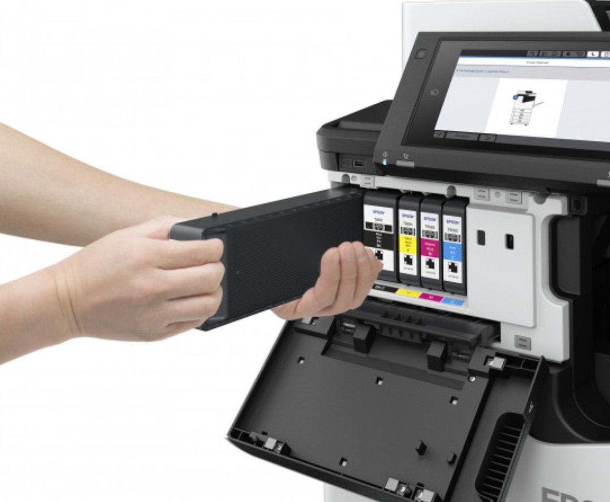 Epson_ES's tweet image. Disfruta de una solución ecorresponsable y productiva, gracias a una impresión ultrarrápida y la tinta de alto rendimiento, con la serie #WorkForceEnterprise de #Epson. Pásate a la inyección de tinta y cumple con la sostenibilidad. Dentro vídeo▶️ bit.ly/YT_WorkforceEn…