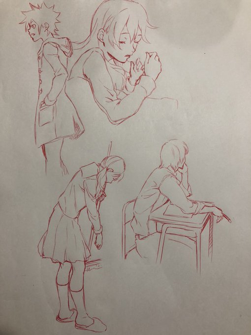 今日のクロッキー、喫茶店で描いてるからあまりエロい資料持ち込めないw明日は久しぶりに大事な用事があるので今から緊張気味; 