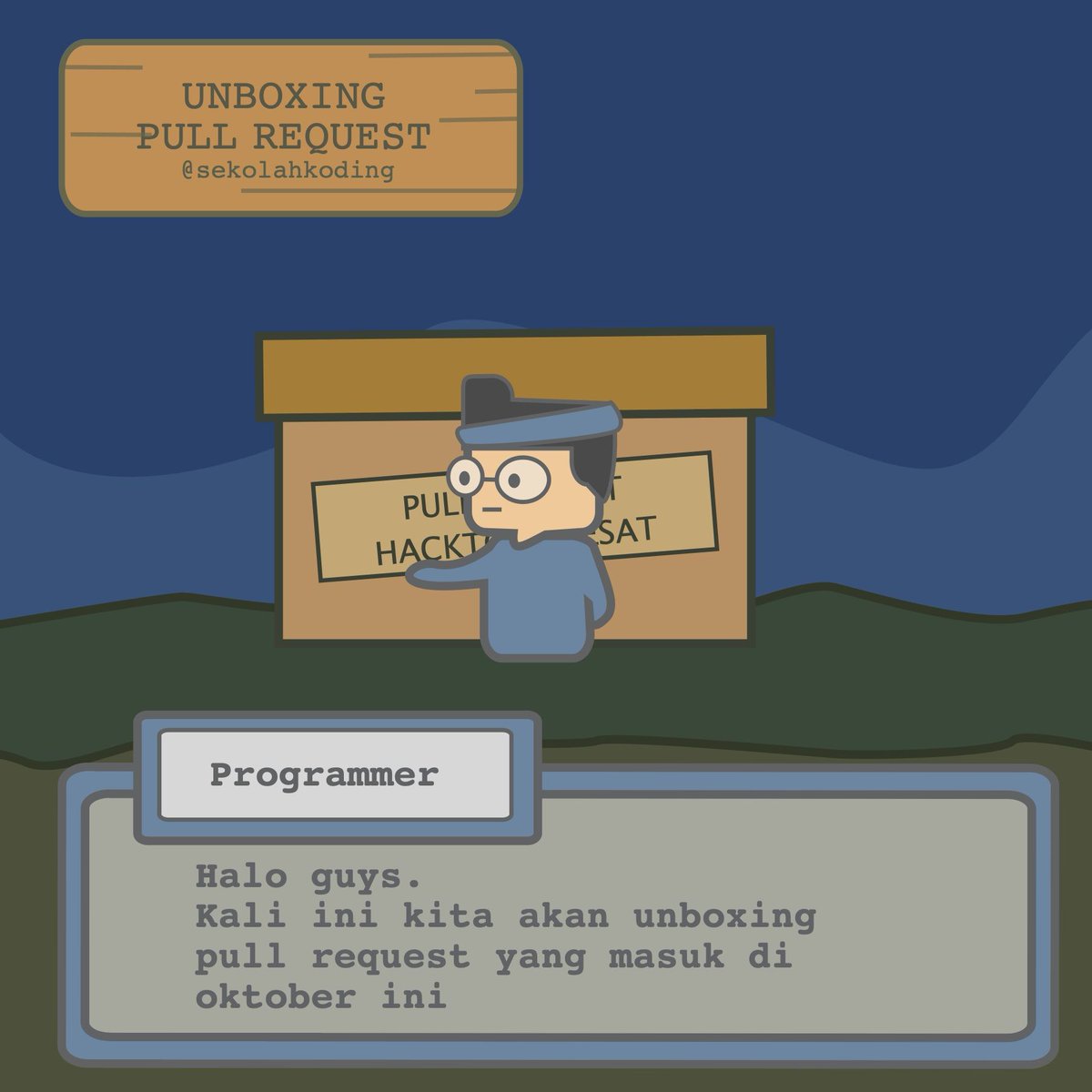 SekolahKoding's tweet image. Unboxing #pullrequest dari #hacktoberfest