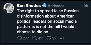 . @brhodes, who's literally bragged about supplying reporters with disinformation, is a big fan of this talking point