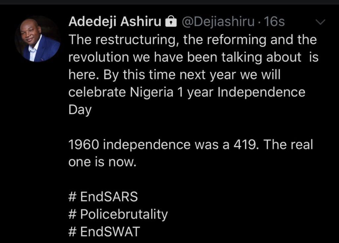 Dr. Adedeji Ashiru, FNSE, FNImechE, FNIWE (@dejiashiru) on Twitter photo 