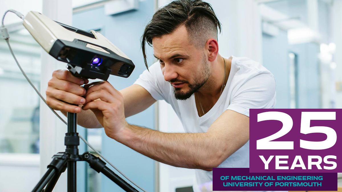 UoPEngineering's tweet photo. Mechanical Engineering courses have now been running for 25 years at @portsmouthuni! 

Since 1995, our facilities, teaching staff and expertise have all grown, and we hope to continue to improve over the years to come. 

Did you study Mechanical Engineering with us? Let us know! https://t.co/zqO2hqxvxU