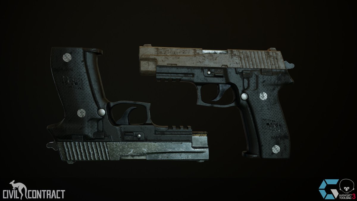 CivilContractRP's tweet photo. A Sig Sauer, by CapitalGamingRP Studios for the title CivilContract.
 #gamedev #IndieGameDev #gaming #UE4 https://t.co/2w9EE2eaYn