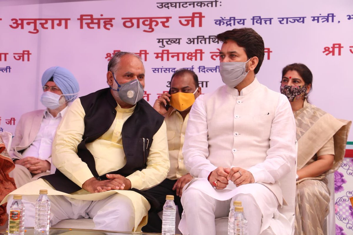 JPBhaiBJP's tweet photo. पूर्व मुख्यमंत्री मदन लाल खुराना जी की जयंती के अवसर पर उनकी स्मृति में @NorthDmc द्वारा निगम पार्षद वीना विरमानी जी के रमेश नगर वार्ड में @ianuragthakurवित्त राज्य मंत्री श्री @adeshguptabjp जी दिल्ली प्रदेश अध्यक्ष @M_Lekhi जी लोकसभा सांसद के साथ नक्षत्र वाटिका और खेल परिसर https://t.co/v2Qafc9w56